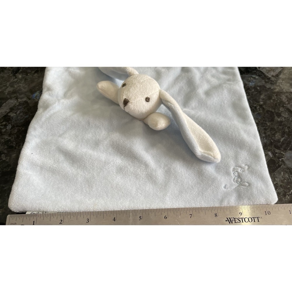 Emilie et Théo Lenny the Rabbit Lovey Security Blanket Plush 2016 NWT - Picture 9 of 10